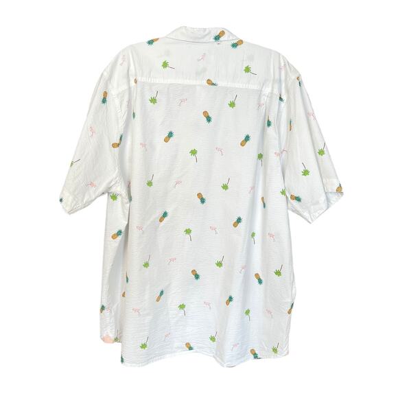 Tommy Bahama Flamingo Tango Camp Short Sleeves Shirt Size XXL Stretchy Fabric - Picture 2 of 15